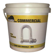 Beaver Screw Pin Dee Shackle Hot Dip Galvanised - Bulk (5mm to 25mm) - AIMS Industrial Supplies