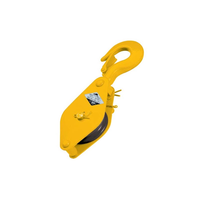 Beaver Sheave Block Single-Hand Operated With Swivel Hook 63 x 10mm