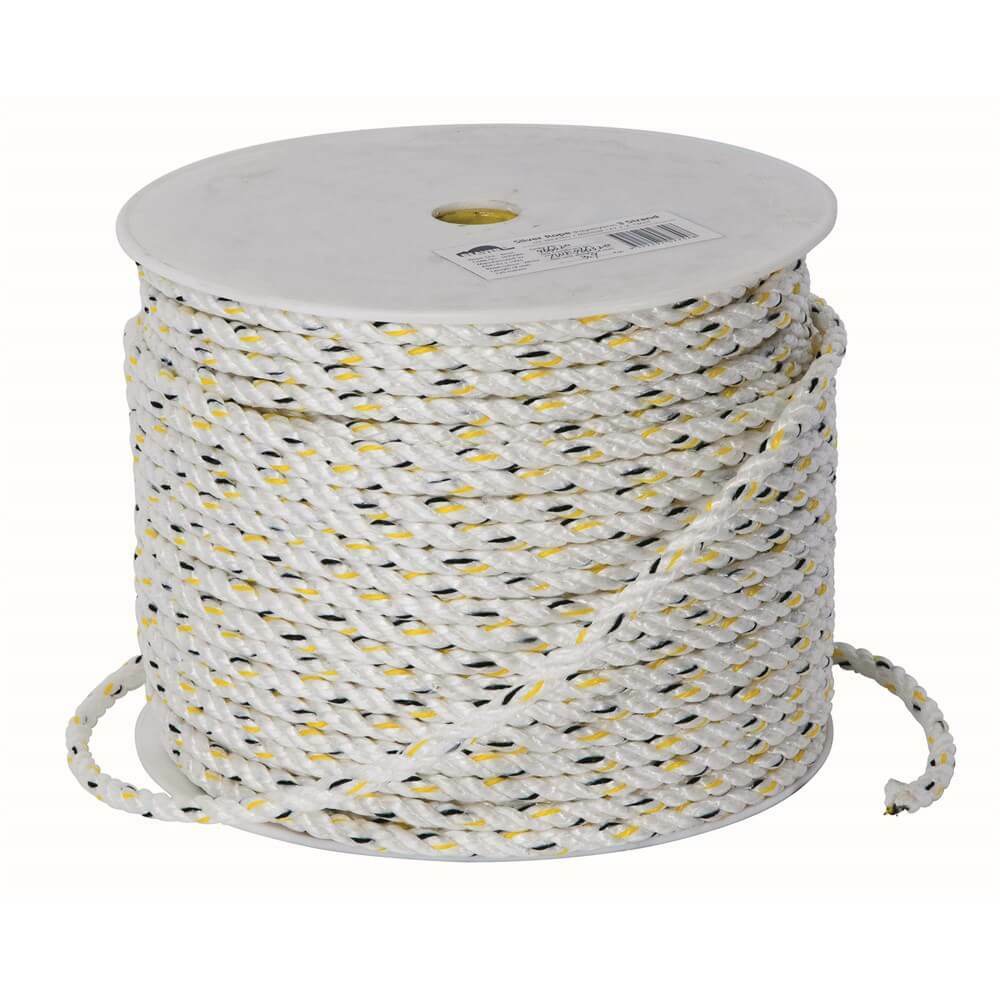Beaver Silver Staple Rope 3Strand Polyethylene 125m Reel (6mm to 18mm) - AIMS Industrial Supplies