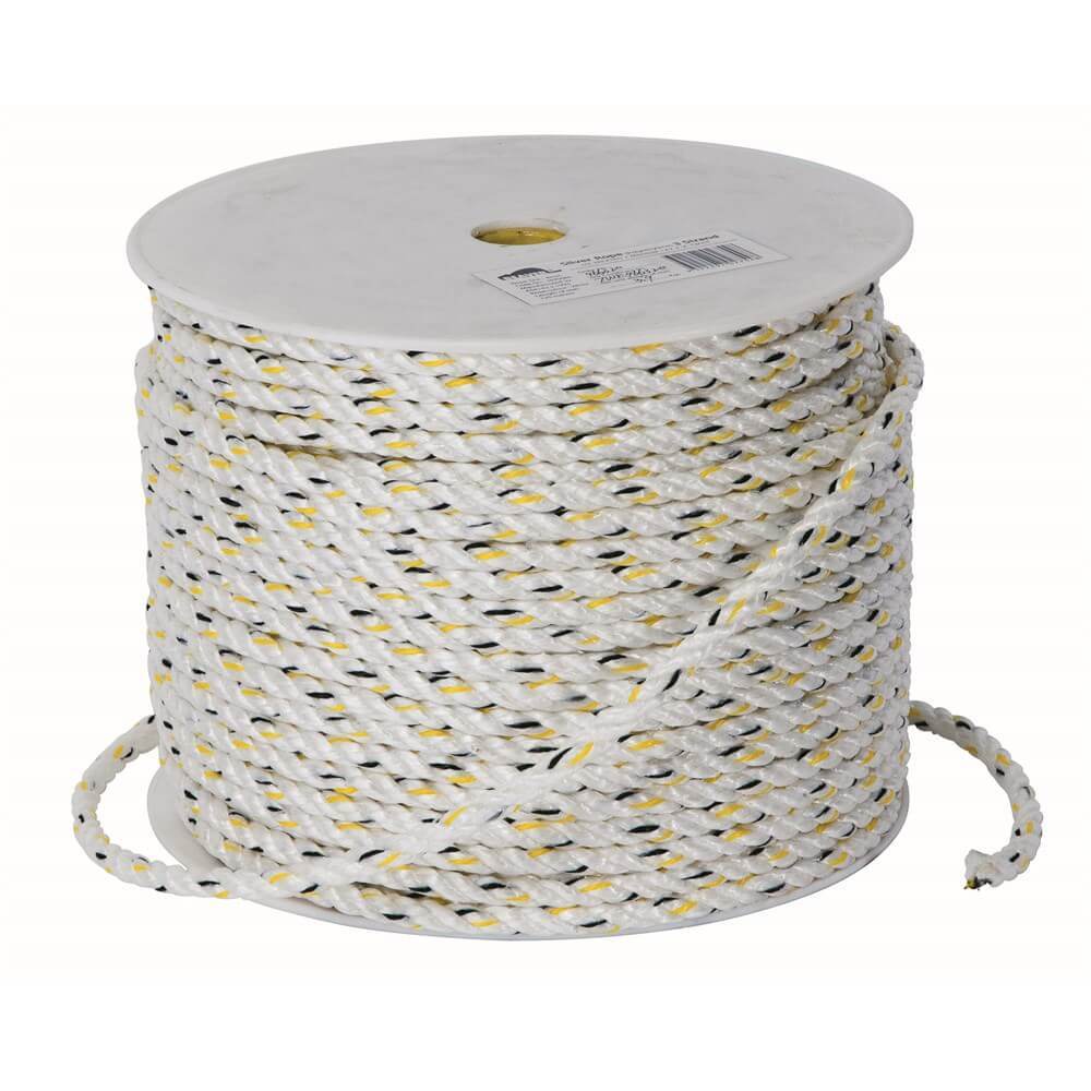 Beaver Silver Staple Rope 3Strand Polyethylene 125m Reel (6mm to 18mm) - AIMS Industrial Supplies