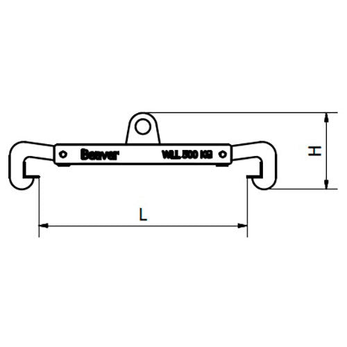 Beaver Vertical Drum Lifting Clamp - 500kg WLL - AIMS Industrial Supplies