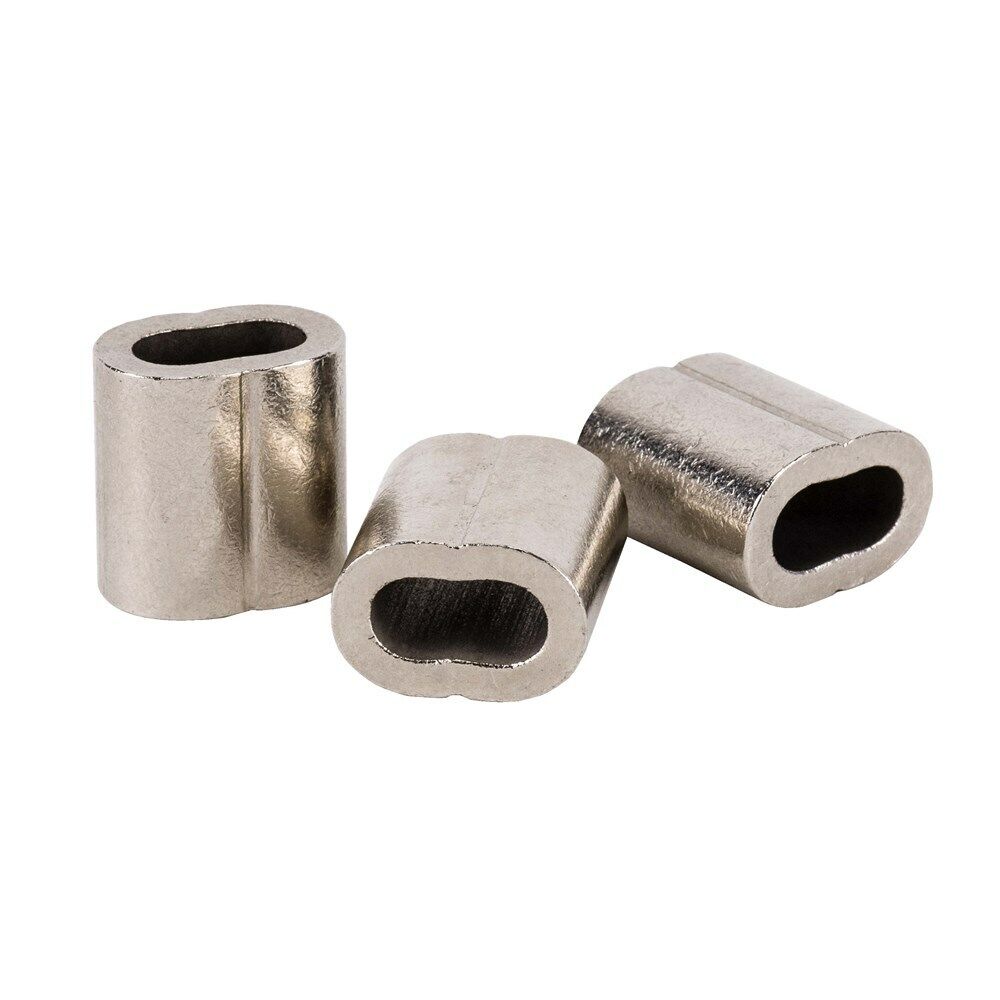 Beaver Wire Rope Ferrule/ Swaged Sleeve Sleeve Nickel Plated - AIMS Industrial Supplies