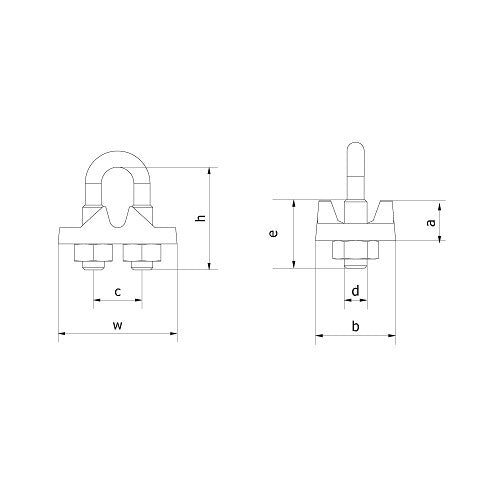 Beaver Wire Rope Grip Galvanised2