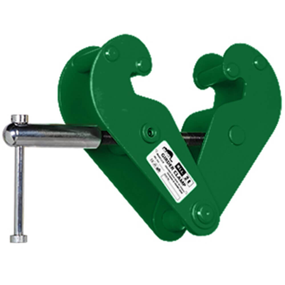 Beaver YC  Industrial Girder Clamp - 2000kg 1T WLL, 75-230mm Green