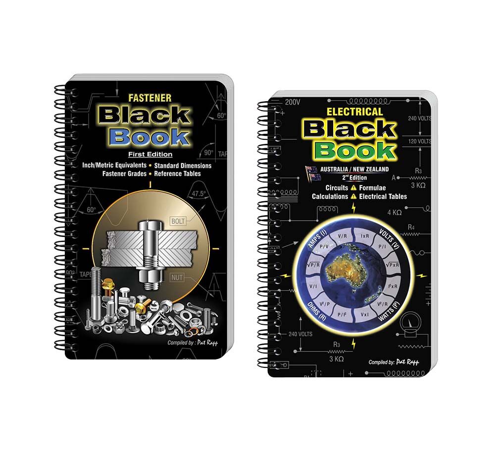 Black Book Set of Two - Electrical & Fastener's - AIMS Industrial Supplies