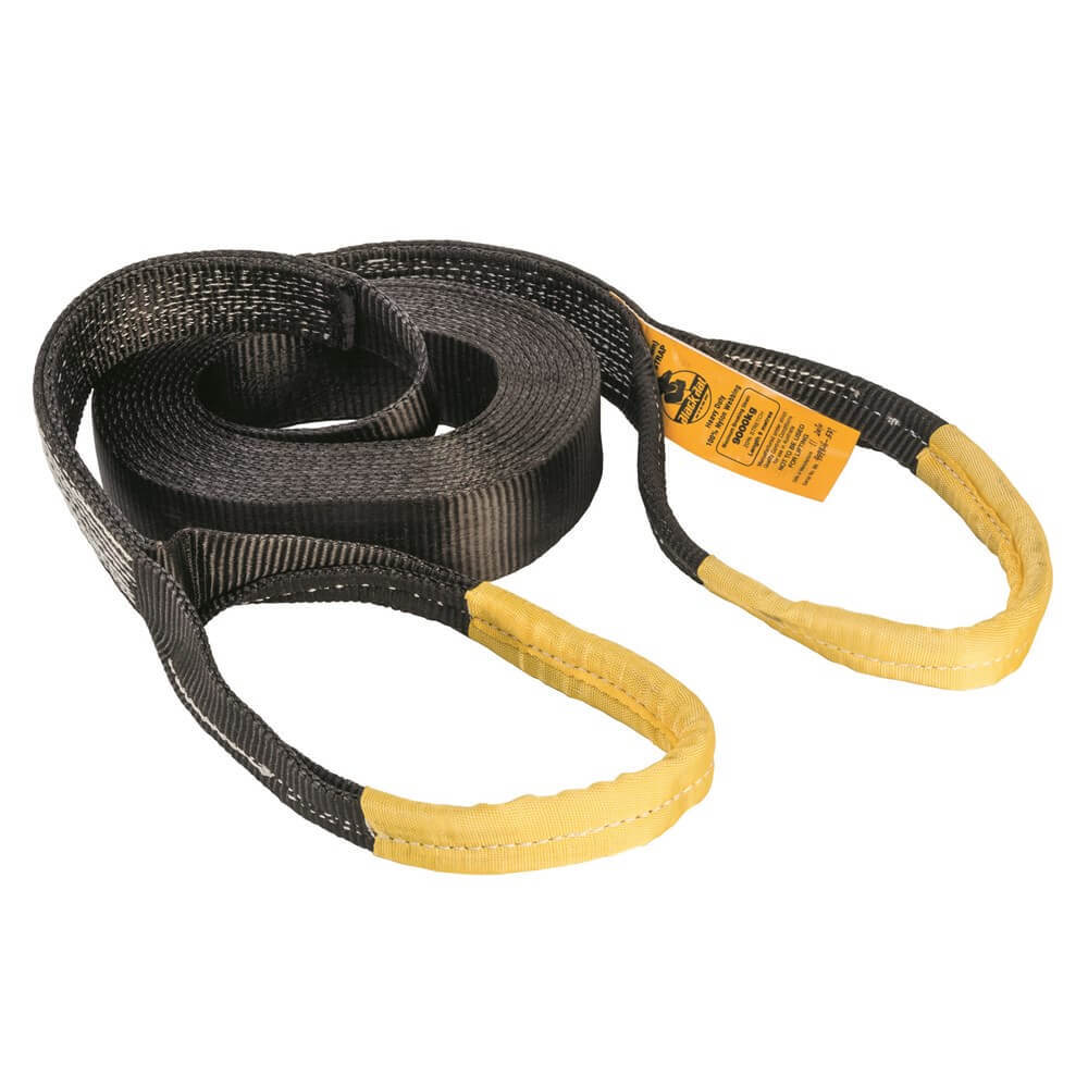 Black Rat Recovery Snatch Strap-75mm (3") x 9m (30') x 12000kg 16T MBS