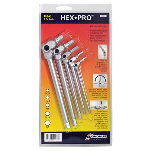 Bondhus BD00040 Torx and Hex Tip Imperial 5 Pieces - AIMS Industrial Supplies