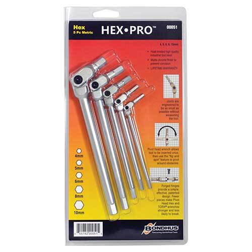 Bondhus BD00051 Torx and Hex Tip Metric 5 Pieces - AIMS Industrial Supplies
