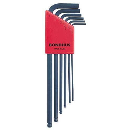Bondhus BD10946 Ball End L-Wrench Metric Set (1.5 - 5mm) 6 Pieces - AIMS Industrial Supplies