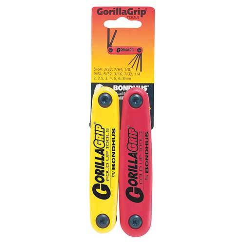 Bondhus BD12522 Multi Pack Gorilla Grip Fold Up (16 Hex)