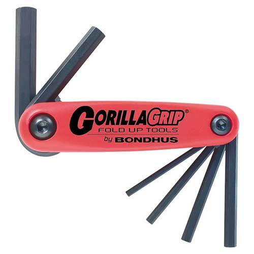 Bondhus BD12595 Hex End Gorilla Grip Fold Up (3 - 10mm) 6 Pieces - AIMS Industrial Supplies