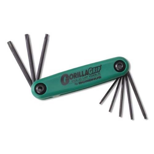 Bondhus BD12632 TORX Gorilla Grip Fold Up (T6 - T25) 8 Pieces - AIMS Industrial Supplies