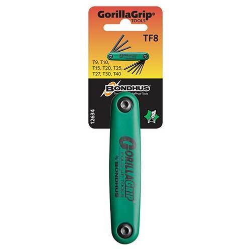 Bondhus BD12634 TORX Gorilla Grip Fold Up (T9 - T40) 8 Pieces - AIMS Industrial Supplies