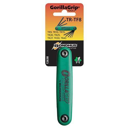 Bondhus BD12638 Tamper Resistant TORX Gorilla Grip Fold Up 8 Pieces - AIMS Industrial Supplies