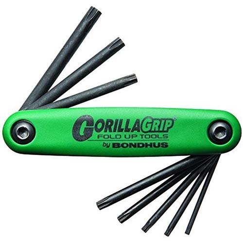 Bondhus BD12638 Tamper Resistant TORX Gorilla Grip Fold Up 8 Pieces - AIMS Industrial Supplies