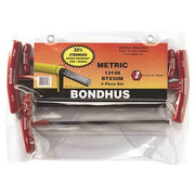 Bondhus BD13148 Ball End T-Handle Metric (4 - 10mm) 5 Pieces - AIMS Industrial Supplies