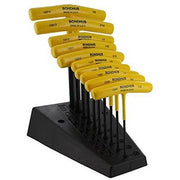 Bondhus BD13390 Hex End T-Handle with Stand (3/32 - 3/8") 10 Pieces - AIMS Industrial Supplies