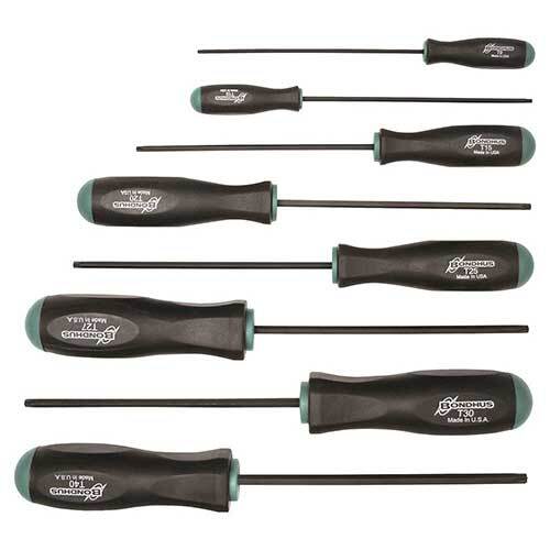 Bondhus BD33834 Tamper Resistant TORX Screwdriver Set (TR9 - T40) 8 Pieces - AIMS Industrial Supplies
