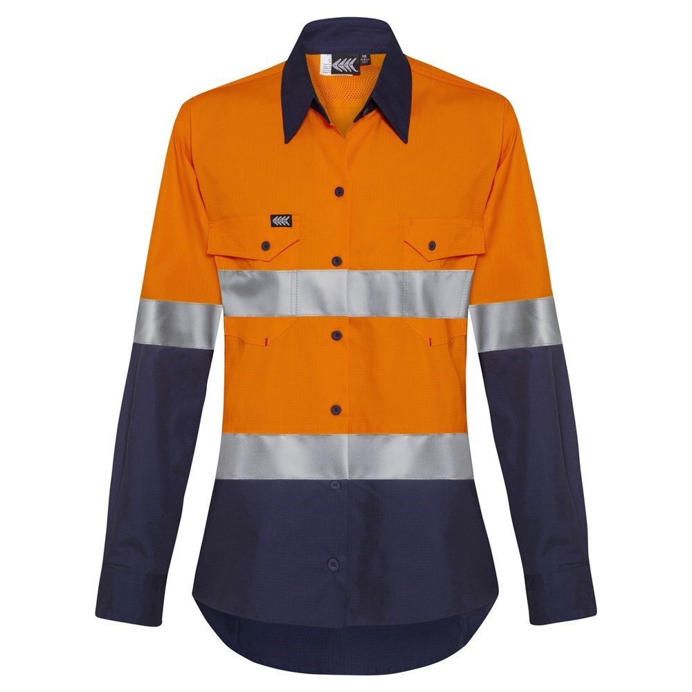 Boomerang Ladies Hi-Vis Cotton Ripstop Shirt1