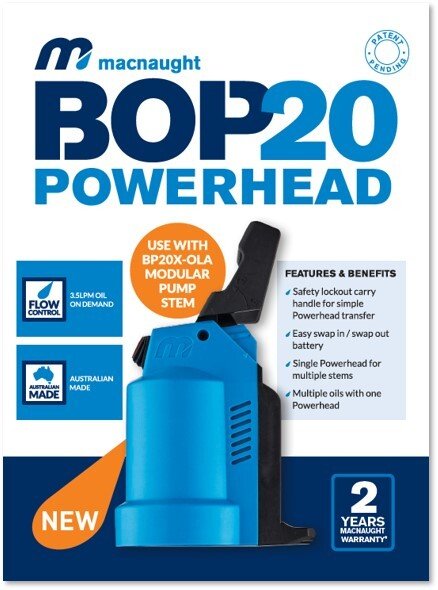 BOP20 Battery Operated Pump (Powerhead Only) BP20-PH - AIMS Industrial Supplies