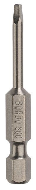 Bordo #0 x 50mm Square Recess Power Bit - Pack of 10