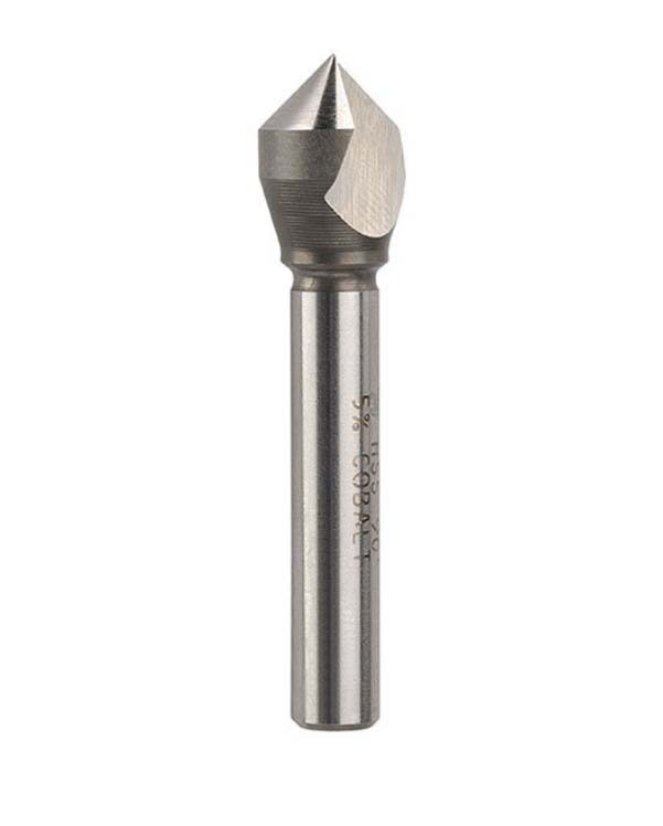 Bordo 10mm 90 Degree HSS Co5 Bright Single Flute Countersink Bit