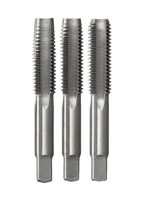 Bordo 12 x 1.25mm MF Chrome Alloy Spark Plug Hand Tap Set, 3 Pieces - AIMS Industrial Supplies