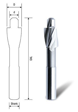 Bordo 180 Degree Counterbore (3870) - AIMS Industrial Supplies