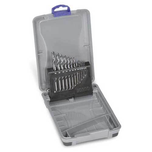 Bordo 2003-M1 Jobber Drill Set Black HSS 1 - 6.5mm, 12pieces - AIMS Industrial Supplies
