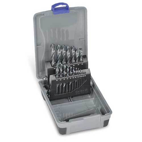 Bordo 2003-M2 Jobber Drill Set Black HSS 1 - 10mm, 19pieces - AIMS Industrial Supplies