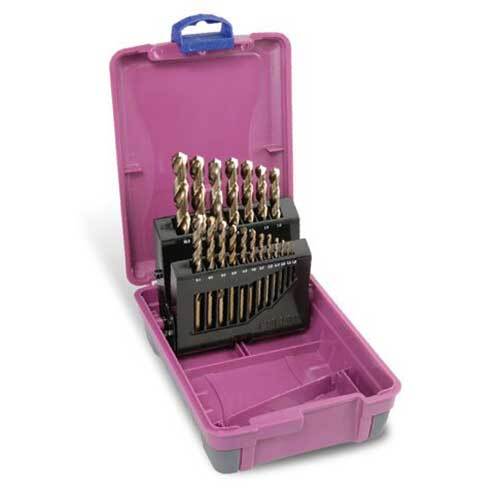 Bordo 2011-M2 Jobber Drill Set HSS Cobalt 1 - 10mm, 19pieces - AIMS Industrial Supplies
