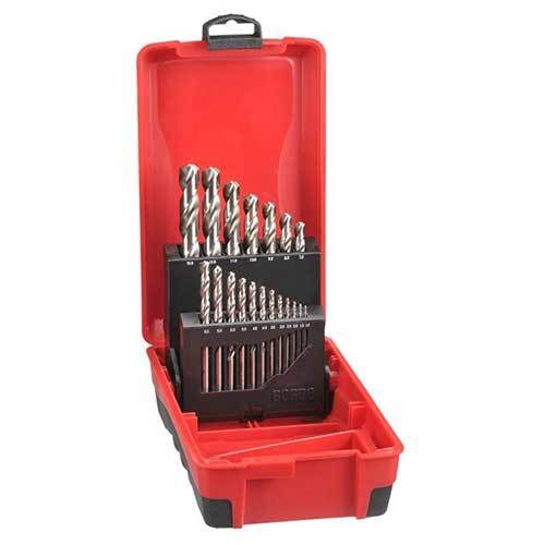 Bordo 2015-M5 1 - 6.5mm Delta Point JobberDrill Set HSS Bright, 19pcs - AIMS Industrial Supplies