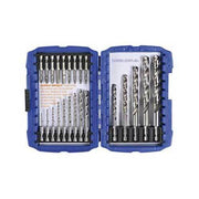 Bordo 2206-S2 Impact Power Bit & HSS Hex Shank Jobber Drill, 23pieces - AIMS Industrial Supplies