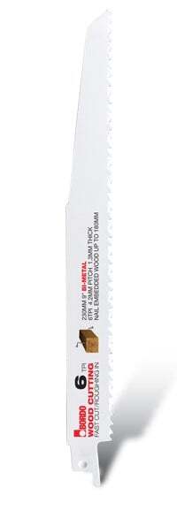 Bordo 230mm (9") 6TPI Reciprocating Saw Blade - Pack of 10