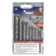 Bordo 2534-S1 Tungsten Carbide Tipped Hex Shank Masonry Drill Set1