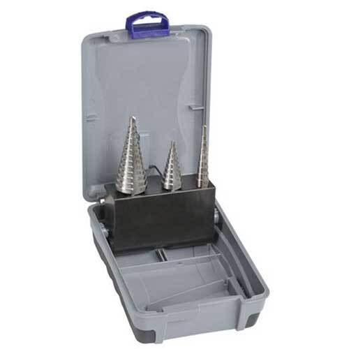 Bordo 2600-S1 Straight Flute Step Drill Set HSS 4 - 30mm, 3pieces - AIMS Industrial Supplies