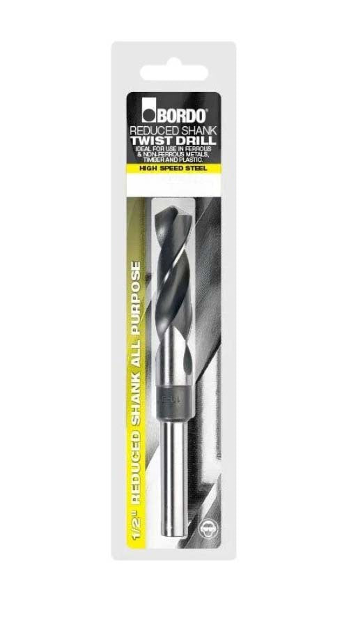Bordo 2654-26.00 Reduced Shank Drill Bit 26mm x 1/2" - Bright/Black HSS
