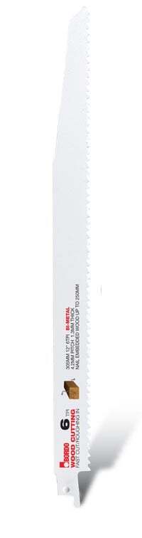 Bordo 305mm (12") 6TPI Reciprocating Saw Blade - Pack of 10