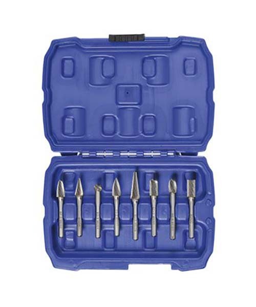 Bordo 3/8" Cut Diameter Express Cut Tungsten Carbide 8 Piece Burr Set1