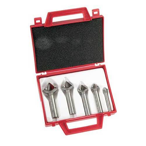 Bordo 3843-S 90° HSS Cobalt Triple Flute Countersink Set 10-31mm, 5pcs - AIMS Industrial Supplies