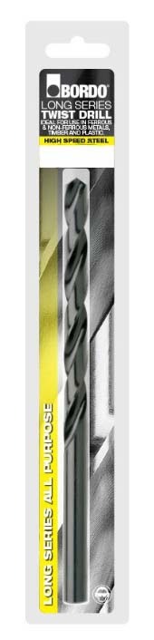 Bordo 3mm Long Series HSS Black Drill Bit (Clam Shell) - 2501-3.00S