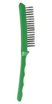 Bordo 5175-SS-4R 0.35mm 4x18 Rows Stainless Steel Wire Long Plastic Handle Brush - AIMS Industrial Supplies