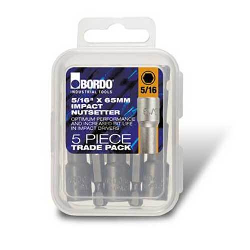 Bordo 5605-NS5/16X65TP Trade Pack Impact Nutsetter 5/16" x 65mm - AIMS Industrial Supplies
