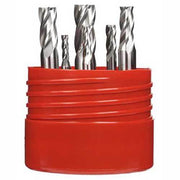 Bordo 6060-S1 Short Threaded HSS Cobalt Endmill Set 1/8 - 1/2", 6 Pieces - AIMS Industrial Supplies