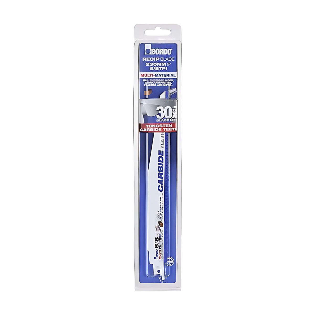 Bordo 6/8TPI TCT Reciprocating Saw Blade Multipurpose