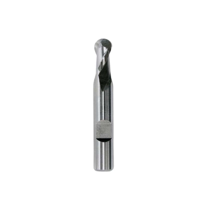 Bordo 6mm Short Ball Nose Flatted HSS Cobalt Slot Drill - 6024-6.00S