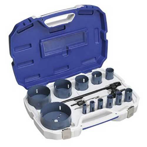 Bordo 7010-S3 Plumber's Pipe Holesaw Kit 16 - 114mm, 16pieces - AIMS Industrial Supplies