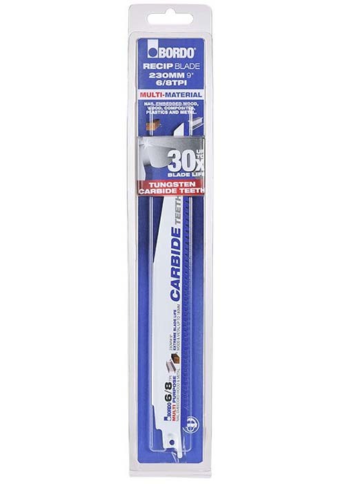 Bordo 7204-0968 230mm (9") 6/8TPI TCT Reciprocating Saw Blade - Multi Cutting