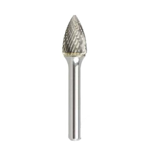 Bordo Carbide Tree Pointed Nose Burr - Double Cut Burr - AIMS Industrial Supplies