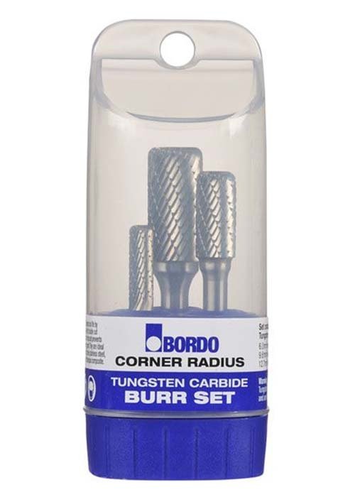 Bordo Corner Radius Express Cut Tungsten Carbide 3 Piece Burr Set - AIMS Industrial Supplies